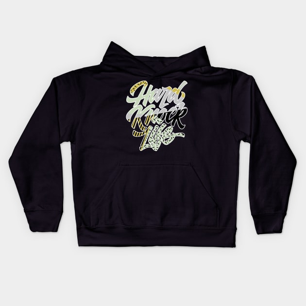 Hard Knock Jade Horizon Kids Hoodie by funandgames